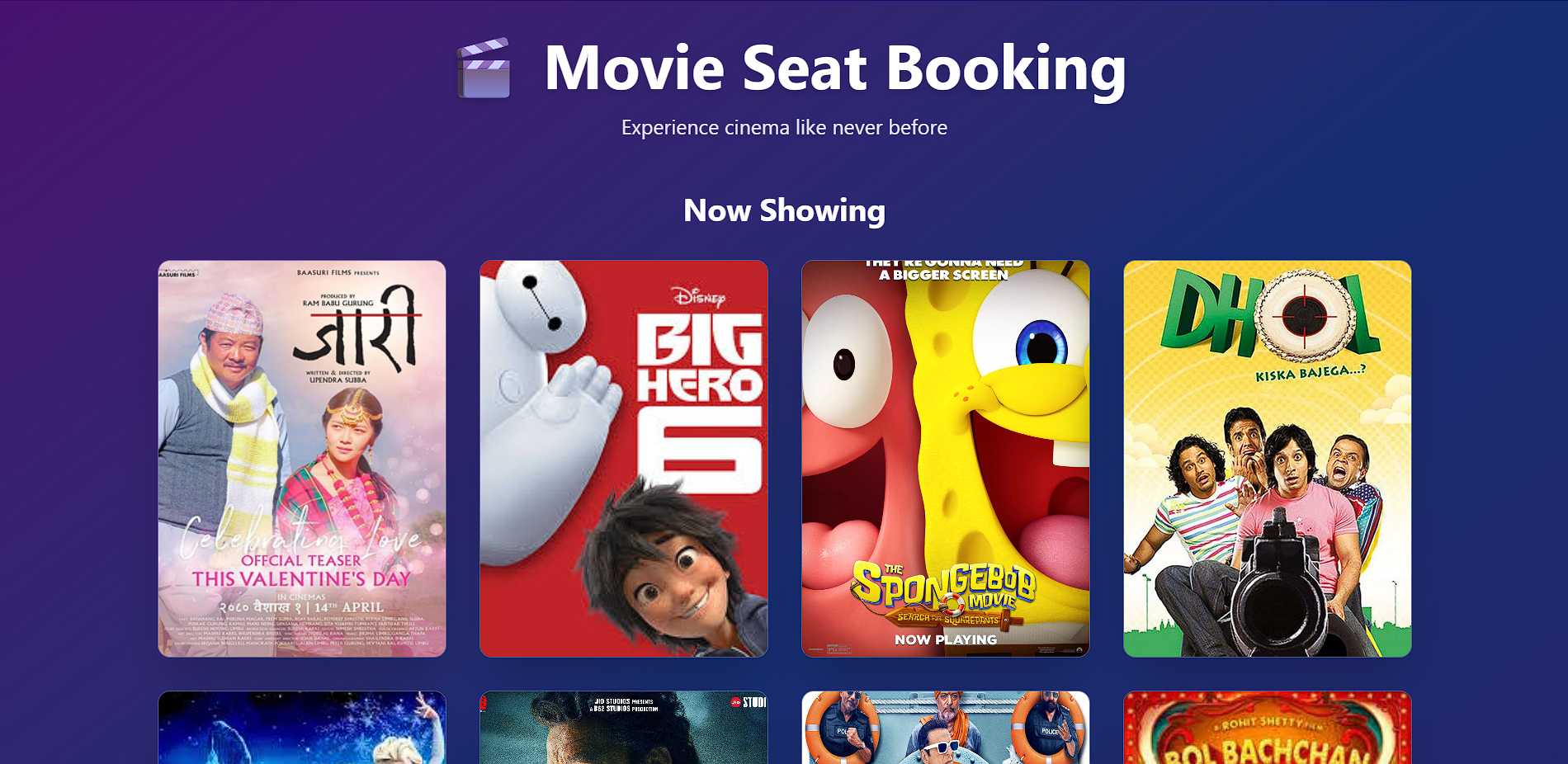 Movie Seat Booking